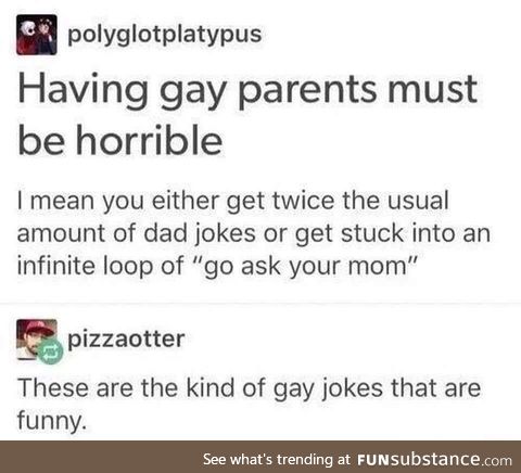 Acceptable gay joke
