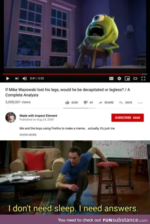 Well obviously he- Wait... Huh...