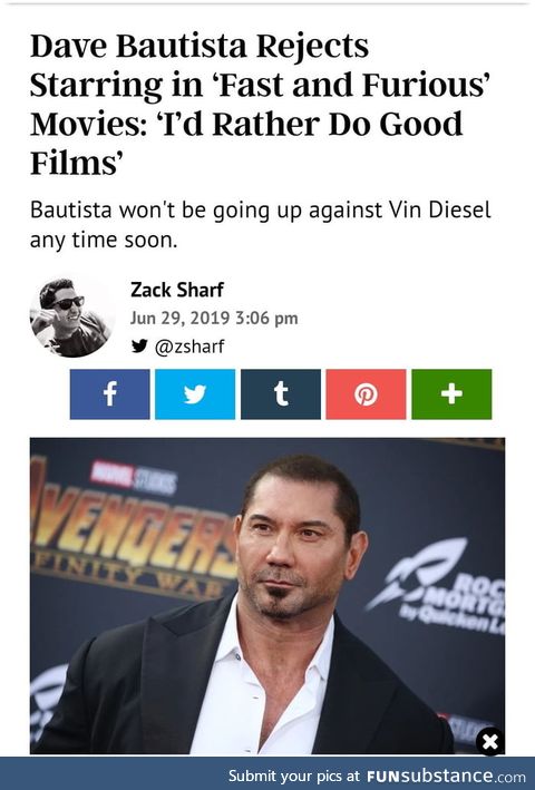 He doesn't like Diesel, maybe he prefers electric