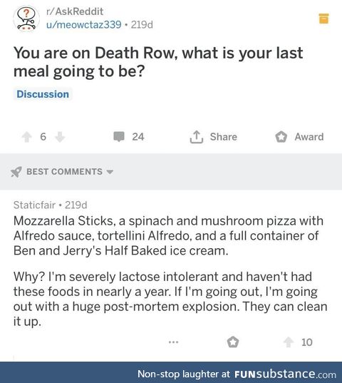 Well here's a comment that didn't get enough attention