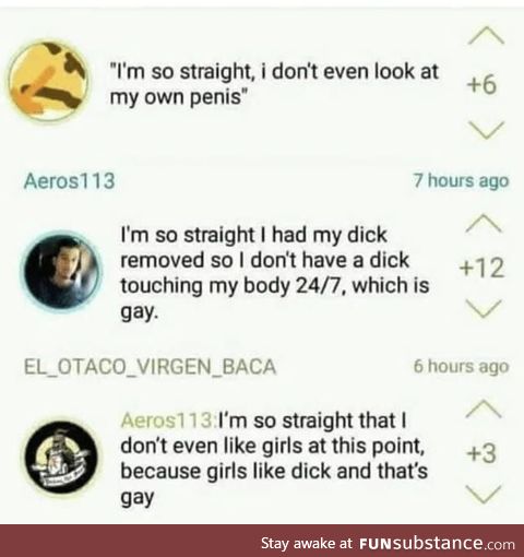 Let's hear some "I'm so straight" stories