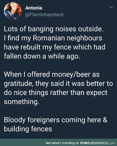 Good fences make good neighbors!