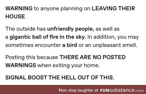 An important warning