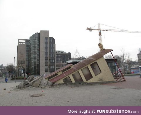 This metro station in Frankfurt, Germany