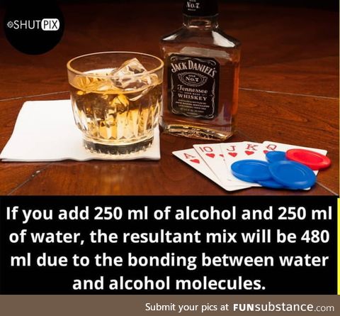 Seems illogical, but Raoult's law makes it possible