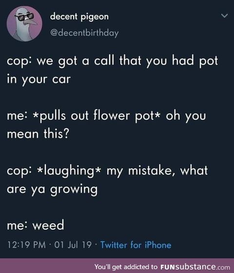 Attempting to grow weed isn't illegal