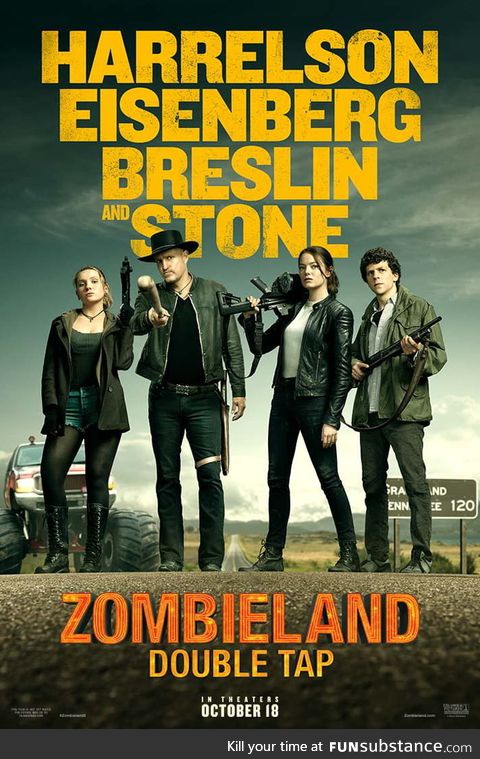 Zombieland: Double tap (2019)  official poster