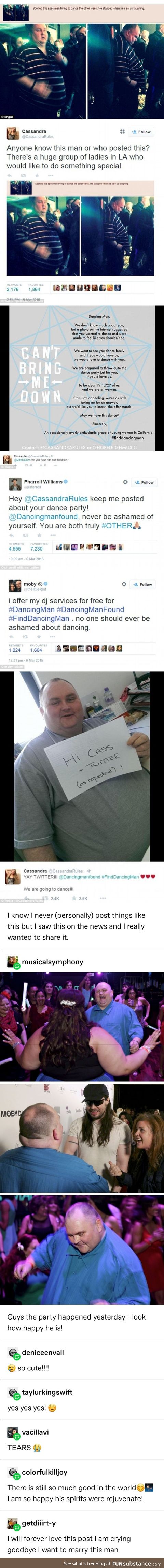 The dancing man of Twitter