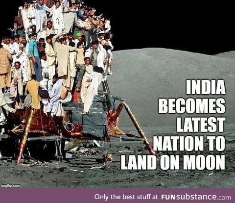 First thing came into my mind after knowing that India launch a moon mission today called