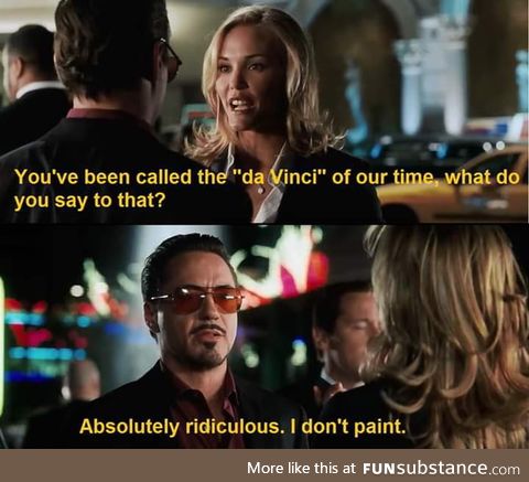 Tony Stark's lines in the MCU are pure gold