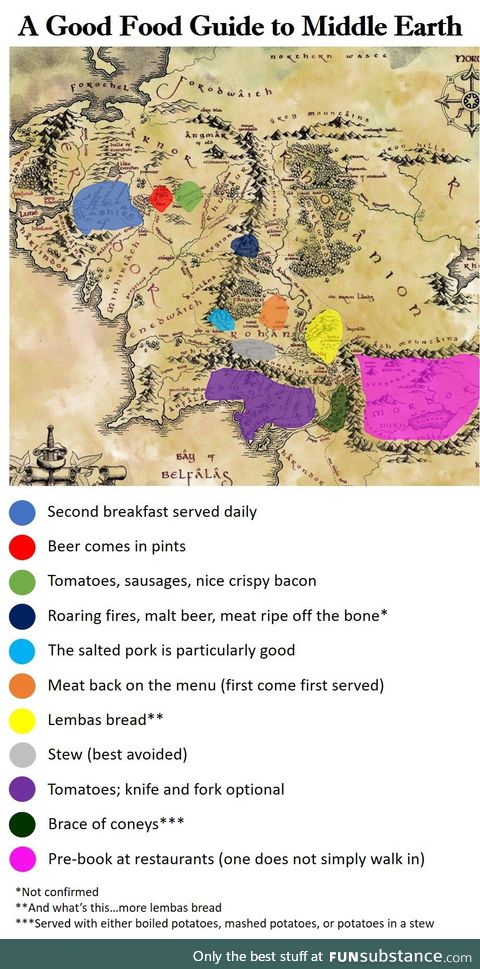 Eat your way around Middle Earth