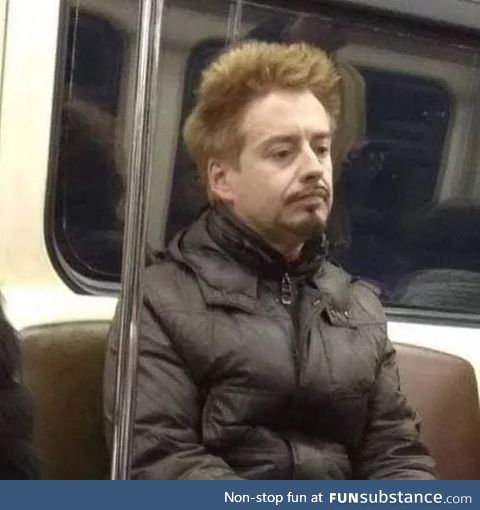 I saw Slavic Robert Downey Jr. Today