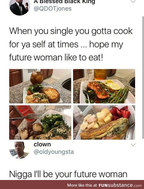 At this point, I'll do anything for some food