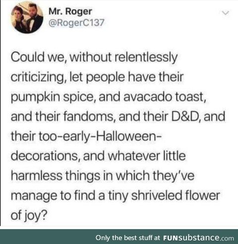 Let them have their joy