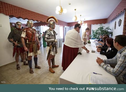 These guys know how to vote (EU parliament elections today)