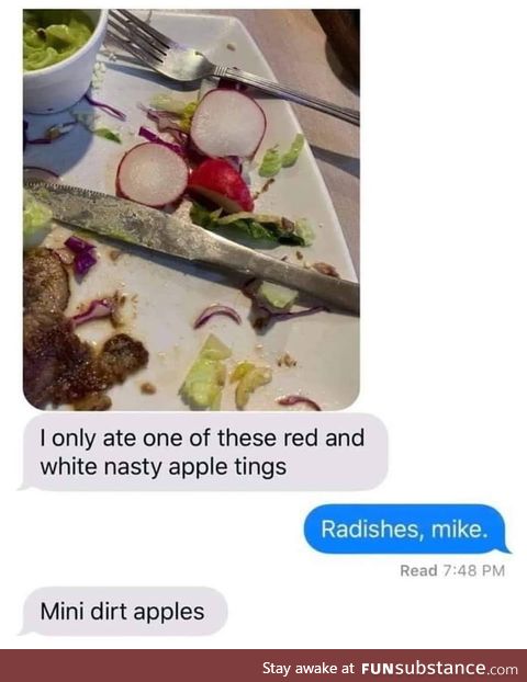 Mini dirt apples