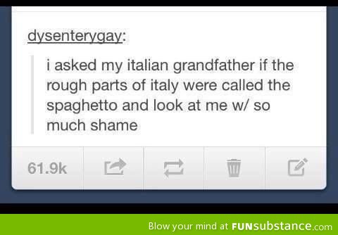 Spaghetto in Italy