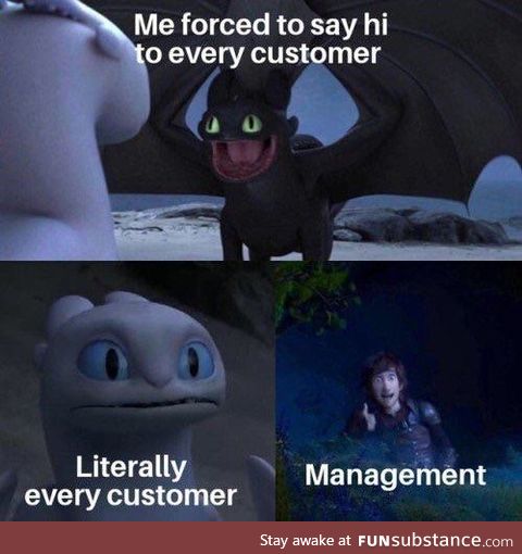 Greeting the Customers