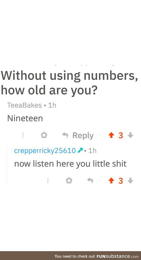 Now listen here