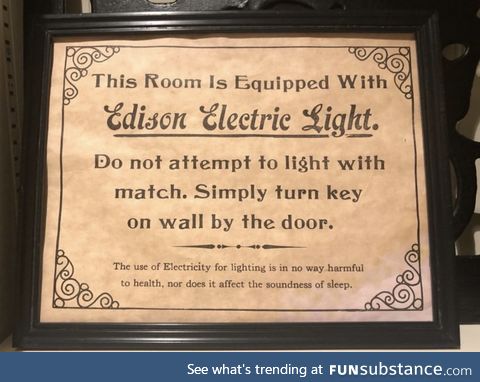 Teaching people how to use electricity