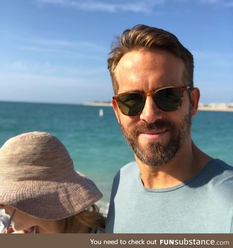 One of the photos Ryan Reynolds posted, wishing his wife a happy birthday