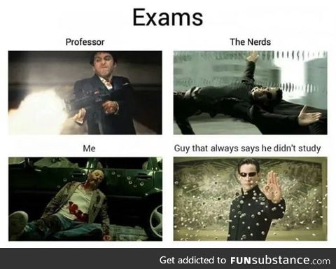 This is me during the exam