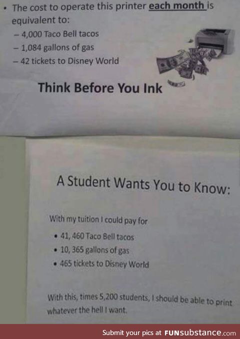 Think before you ink
