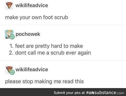 Foot scrub