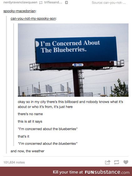 Won't somebody think of the blueberries?!