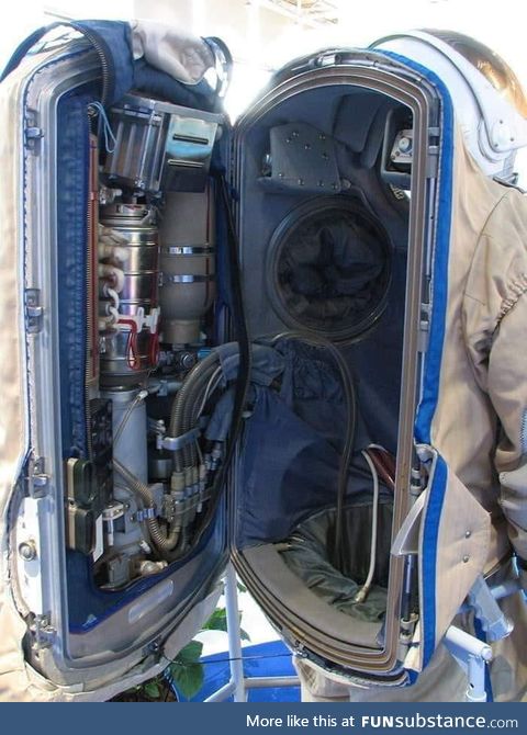 Inside astronaut suit