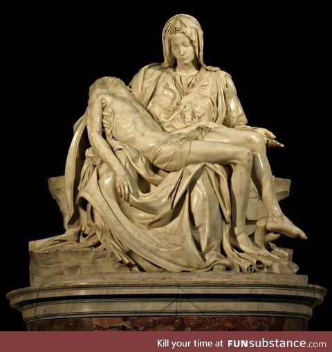 Michelangelo was only 24 years old when he completed the Piet&agrave; Sculpture