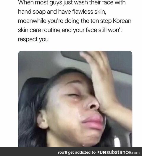 My face is so dry