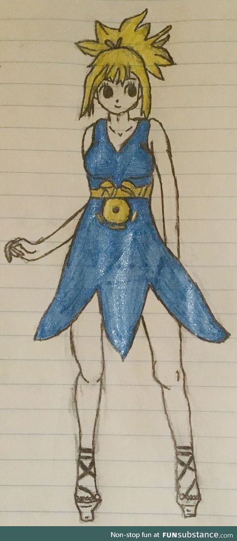 Finished drawing of Kohaku on Dr Stone