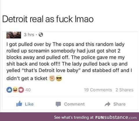 Detroit love my baby