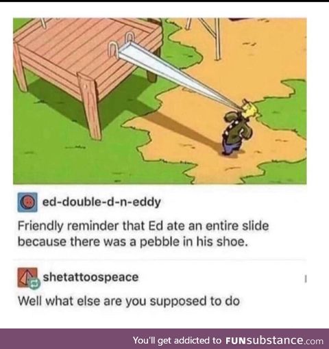 I mean, he has a point