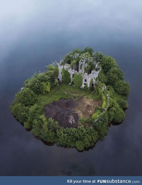 Castle Ruins on an island in Ireland.  I could be a hermit here