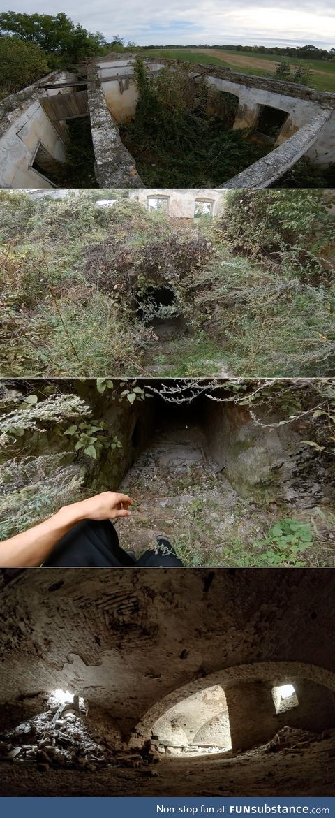 I found a hole in the ground