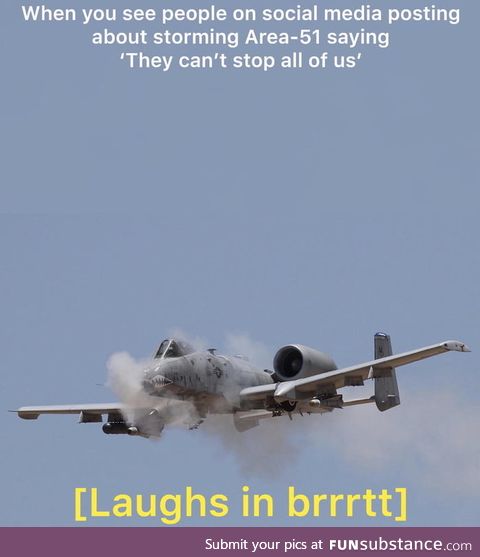 Laughs in A-10 warthog