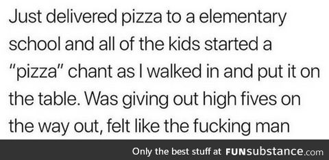 Some hero’s bring the pizza