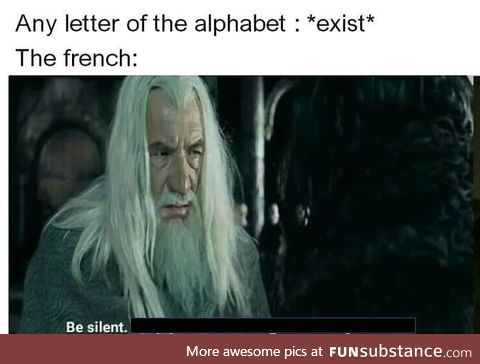 Be silent