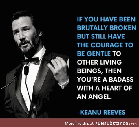 Keanu is an icon for humanity