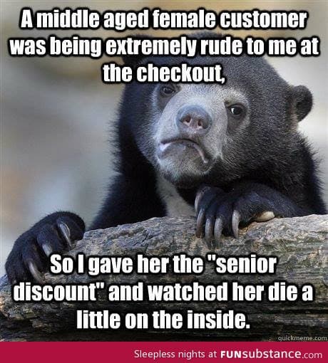 Senior discount