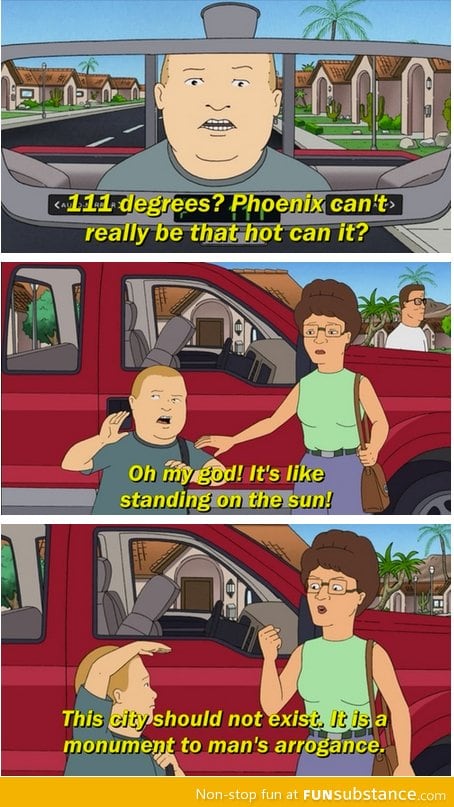 King of the hill nailed this week's weather forecast