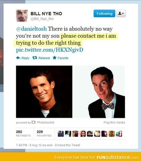 Bill nye trying to do the right thing