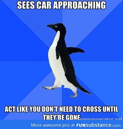 Crosswalk awkwardness