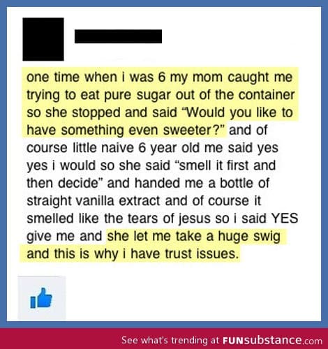It smelled like the tears of jesus