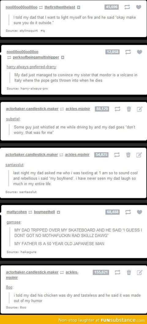 Dad doesn't care