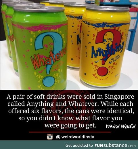 Singapore used to have this funny drinks