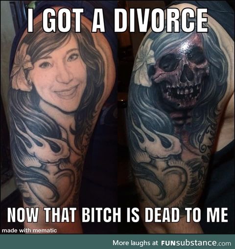 Cover up your ex wife’s face 101