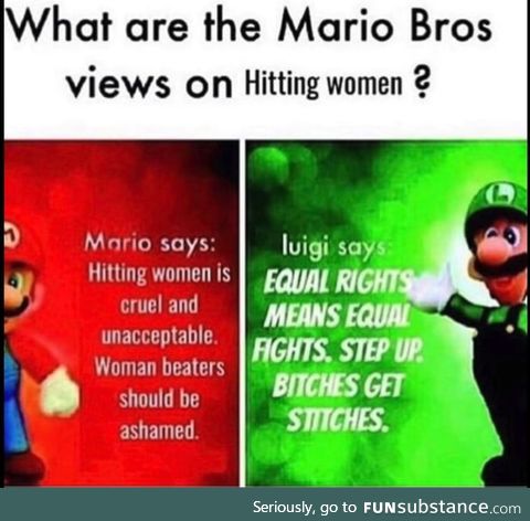 Luigi knows what's up